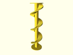merdiven binalar ve yapılar spiral 3d print model - Mito3D