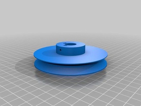 v pulley customizerhackedfrom 2 other parts customized 3d print model - Mito3D