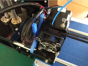 anet a6 nozzle-fan frame 3d printer parts fan higher holder nozzle cooling 3d print model - Mito3D