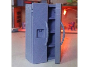 lato mobilia di modello frigorifero funzionale mobili 3d print model - Mito3D