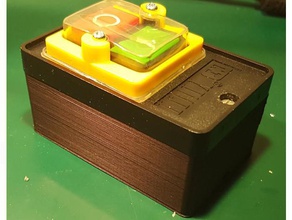 botón pulsador de prensa la caja del interruptor electrónica 3d print model - Mito3D