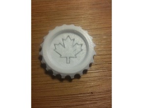 canadian maker coin coins & badges maple leaf fidget-toy fun personal 3d print model - Mito3D