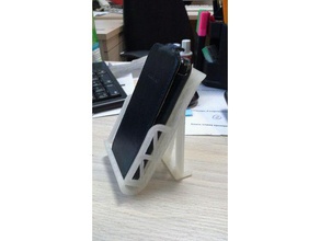 phone holder desktop mobile 3d print model - Mito3D