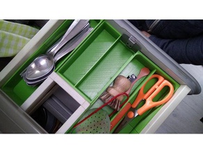 volkswagen vanagon 1989 cutlery drawer organizer organization 3d print model - Mito3D