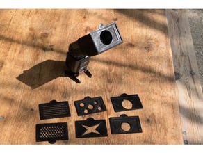 flash snoot mehrere Masken yongnuo yn-560 Blitze Kamera 3d print model - Mito3D