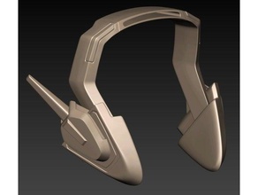 overwatch dva headset remodeled accessories cosplay 3d print model - Mito3D