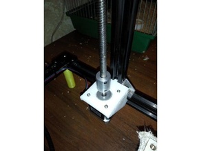 tronxy x3 z axis motor fittung 3d printer parts 20x20 profile fitting 20 x3a 3d print model - Mito3D