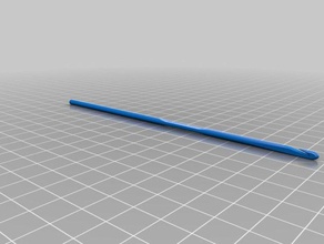 crochet hook--3mm art tools customized 3d print model - Mito3D