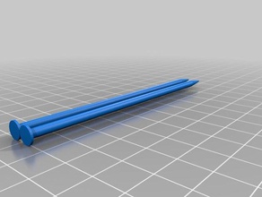 my customized knitting needles--3mm hobby 3d print model - Mito3D