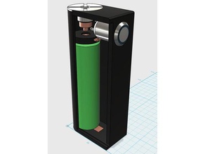 non réglementée de la boîte mod tec l'électronique 18650 batterie boxmod ecig ecigarette e-cig à vapoter réglementé 3d print model - Mito3D