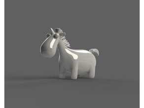 mignon de la licorne animaux 3dprint 3dprintable 3d animal figure les jouets des enfants sculpture solide 3d print model - Mito3D