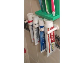 toothpaste wall holder mount bathroom 3d print model - Mito3D