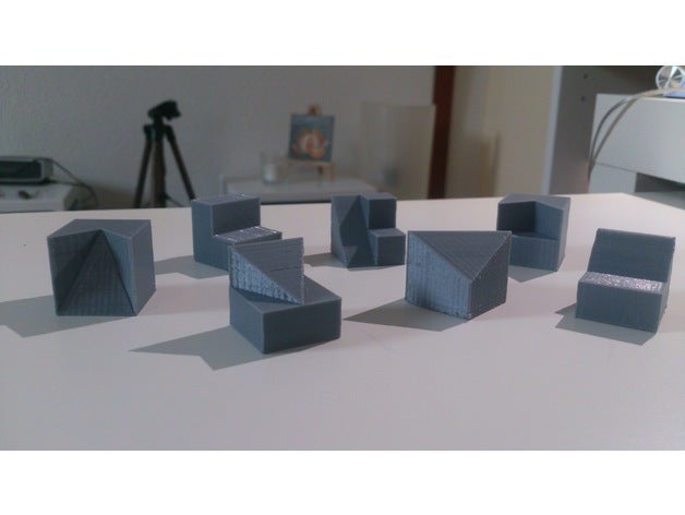 geometric cubes 3d printing cube geometry 3D print model - Mito3D