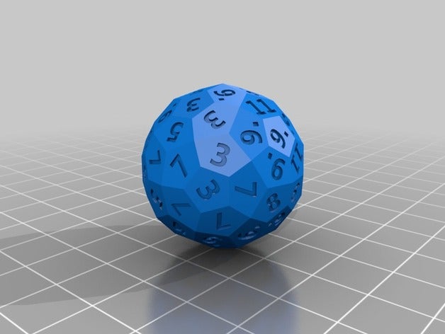 2d6 dadi i ed d6 d72 esotici poliedrica gioco di ruolo 3D print model - Mito3D