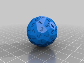 2d6 dice adnd d6 d72 exotic polyhedral roleplaying game 3d print model - Mito3D
