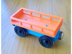 brio compatible cargo car toys & games wooden train 3d print model - Mito3D