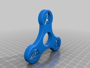 fidget spinner avengers logo jouets mécaniques vengeur fidget-jouet l'agitation fidgetspinner main jouet de marvel super-héros 3d print model - Mito3D