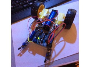 robot arduino l'ingénierie le châssis la plus simple 3d print model - Mito3D