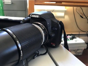 attacco f-mount nikon canon ef mount la fotocamera adattatore di montaggio videocamera 3d print model - Mito3D