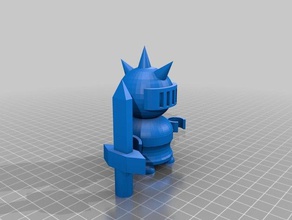 chevalier - casque pointes toys & games 3d print model - Mito3D