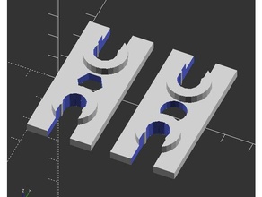 printrbot lc+ eixo x, estabilizador Impressora 3d de peças lc x 3d print model - Mito3D