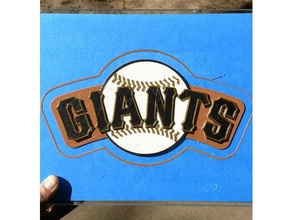 sf giants logo segni e loghi baseball i giganti il mlb san francisco segno 3d print model - Mito3D