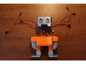 gobrorobo model robotlar 9g servo arduino mutlu Kızılötesi nano otto robot şık Ultrasonik sensör 3d print model - Mito3D