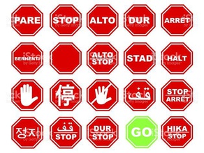 stops signs world & logos road sign stop 3d print model - Mito3D