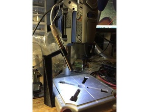 dremel Bohrmaschine 12mm Mikroskop montieren Teile Kamera-Halterung Bohrmaschine-Presse mount usb-Mikroskop 3d print model - Mito3D