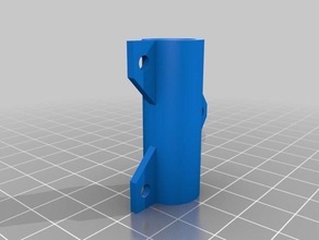 dual bushing holder 8mm id carbon tubes test 1 3d printer parts hypercube 3d print model - Mito3D