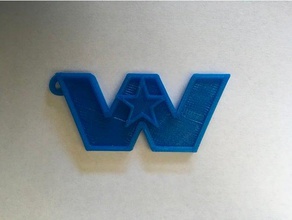 western star llavero La impresión en 3d llaveros estrella camión occidental 3d print model - Mito3D