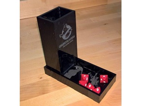 laser cut nesting dice tower 3d print model - Mito3D