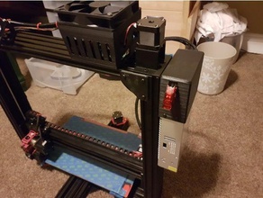 la veuve noire de l'alimentation châssis montage L'imprimante 3d pièces cache du bloc d'alimentation alimentation tevo 3d print model - Mito3D