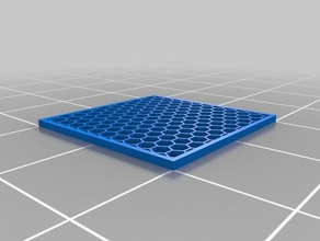 hex grid pattern customized 3d print model - Mito3D