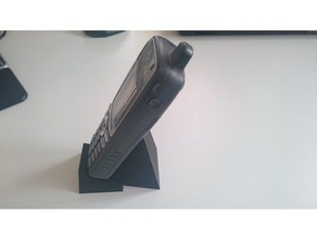 wenig polystand smartphone stehen Handy Ständer openscad Telefon stand polygon 3d print model - Mito3D