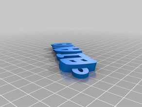 eliana keychains customized 3d print model - Mito3D