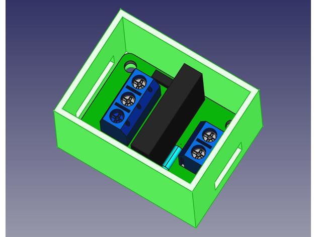soporte slr ssr omron chino 1ch eletrônica caso relé da placa de montagem 3D print model - Mito3D