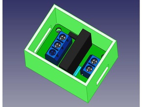 soporte slr-halbleiterrelais omron-chino-1ch - Elektronik 1ch Fall omron relais-platine montieren ssr 3d print model - Mito3D