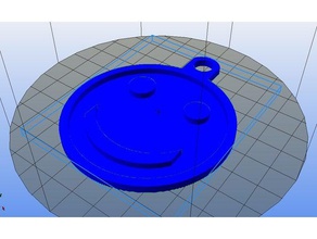 smiley keychain 3d printing 3d print model - Mito3D