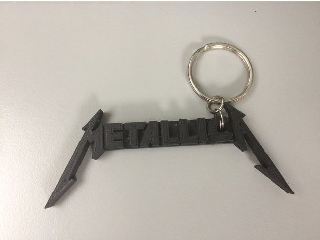 metallica keychain music best dardwired destruction master metal rock 3D print model - Mito3D