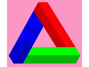 el triángulo de penrose ii 3d print model - Mito3D