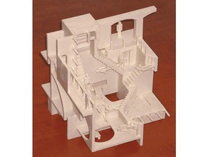escher's relativity 3d print model - Mito3D