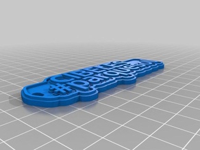 Almudena oksijen Anahtarlık özelleştirilmiş 3d print model - Mito3D