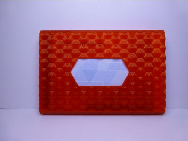 business card accessori biglietto da visita holder caso esagonale primavera 3D print model - Mito3D