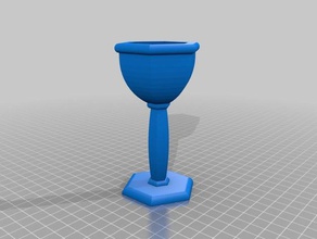 polygongoblet 3d printing cup fancy feast goblet harry potter king random revised revision tried 3d print model - Mito3D