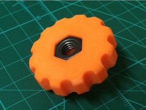 m8 botão partes knob 3d print model - Mito3D