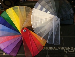 precisione campione sfumatura Stampa 3d prove test dei colori filamento di prova opacità 3d print model - Mito3D