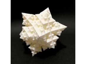 3-dimensionale koch 3d-drucken 3d-fraktal - Zubehör fraktal generative Sache 3d print model - Mito3D