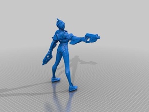 tracer video games overwatch 3d print model - Mito3D