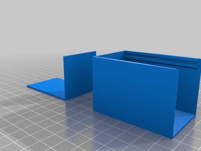 my customized parametric box w slidable lid tool holders & boxes 3d print model - Mito3D
